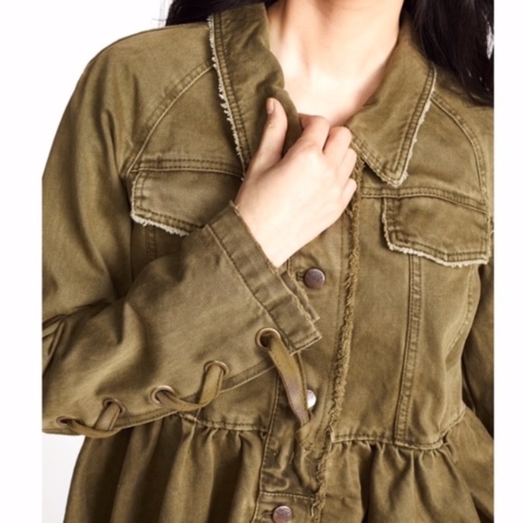 Free People Willow Denim Military Jacket - Picture 5 of 7